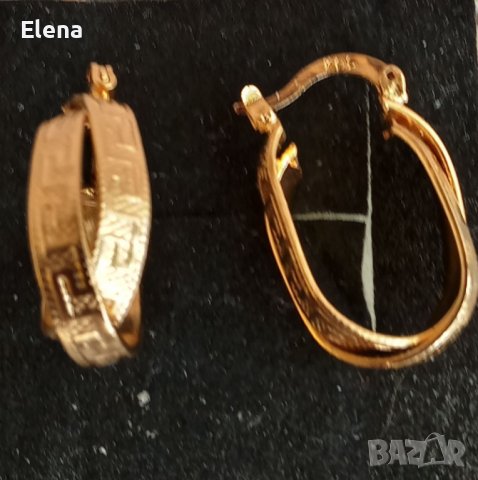 Обеци на " Булгари" от златна медицинска стомана. Разпродажба!, снимка 2 - Обеци - 38086717