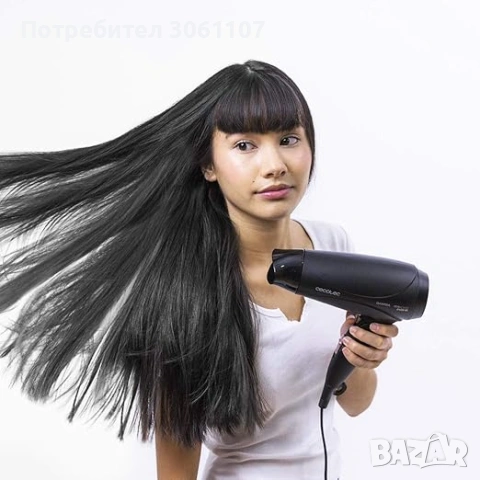 Сешоар Cecotec Bamba IoniCare 5450 Power&Go Pro Ice 2400W Черен, снимка 7 - Сешоари - 53378181