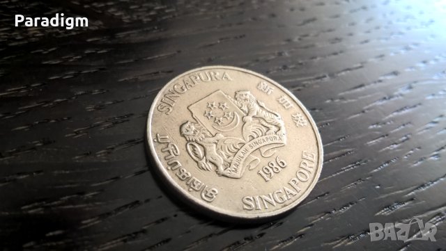 Mонета - Сингапур - 20 цента | 1986г., снимка 2 - Нумизматика и бонистика - 33202620