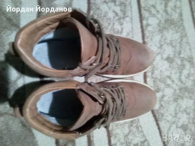 Зимни кожени кубинки, снимка 4 - Дамски боти - 48550932