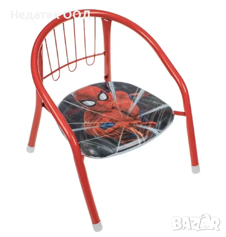 Детски метален стол Спайдърмен, Червен, 36х35х36см , снимка 3 - Други - 49465499