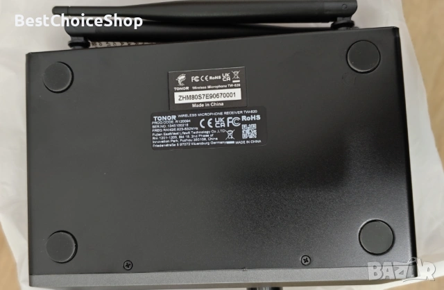 TONOR безжична микрофонна система с два микрофона – Черен и червен, снимка 5 - Микрофони - 53407582