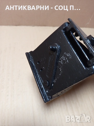 Соц Стара Чугунена Ютия На Жар. Номер 195., снимка 4 - Антикварни и старинни предмети - 53037140