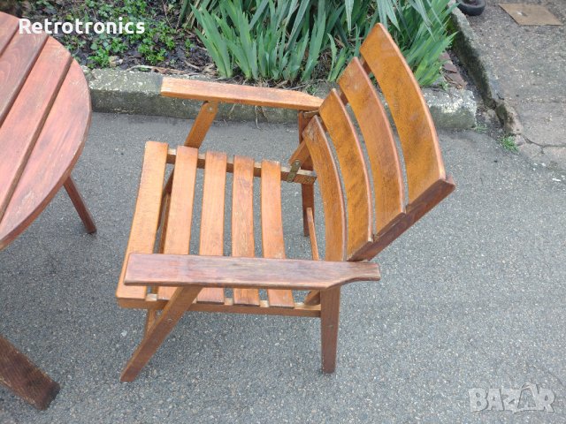 Сгъваема градинска маса и столове, снимка 5 - Градински мебели, декорация  - 40116743