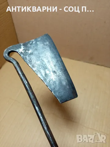 Соц Стара Ръчно Кована Брадвичка Сатър., снимка 7 - Антикварни и старинни предмети - 49306273