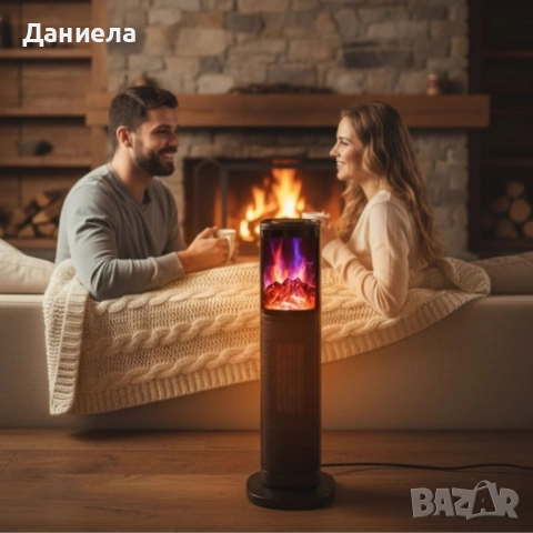 Вентилаторна PTC керамична печка Rosberg, 2000W, 2 степени, Защита, снимка 4 - Отоплителни печки - 52160118