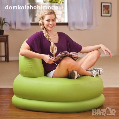 Надуваем фотьойл с облегалка Intex 84x99x76 cm, до 100 килограма, снимка 2 - Къмпинг мебели - 33154790