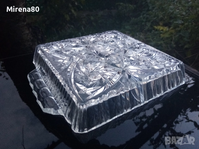 Полско кристално плато за разядки , снимка 4 - Чинии - 52166990