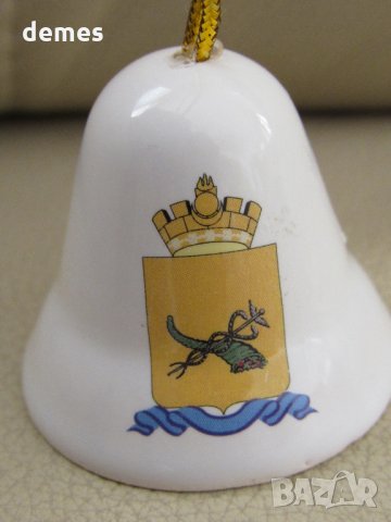 Порцеланова камбанка-5 см-сувенир от Улан Уде-Русия, снимка 4 - Други ценни предмети - 32321236