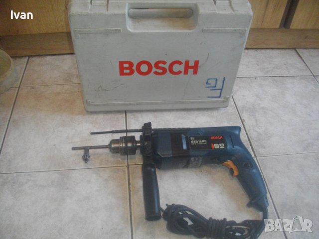 Bosch GSB18RE-Made in Switzerland-1991г-Оригинална Бош Синя Серия Професионал Бормашина Дрелка-600 W, снимка 3 - Други инструменти - 43265427