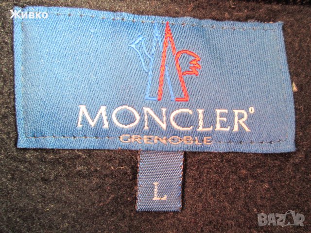 MONCLER оригинална дебела поларена риза стар модел размер L., снимка 3 - Ризи - 38111184