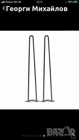 Метални крака за мебели ,маси идр крака тип Фиба, снимка 2 - Други стоки за дома - 28397172