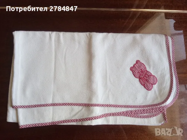 Пелена с апликация мече , снимка 6 - Пелени, памперси - 47783115