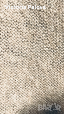 Голям кашмирен шал  BARTOLINI ITALY- топъл пясъчен беж 220/85см, снимка 6 - Шалове - 52669523