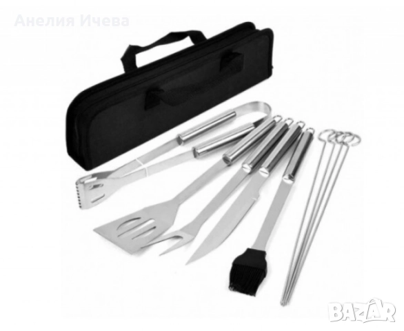 Комплект прибори за барбекю Bohmann 7 части, снимка 5 - Други - 51568982