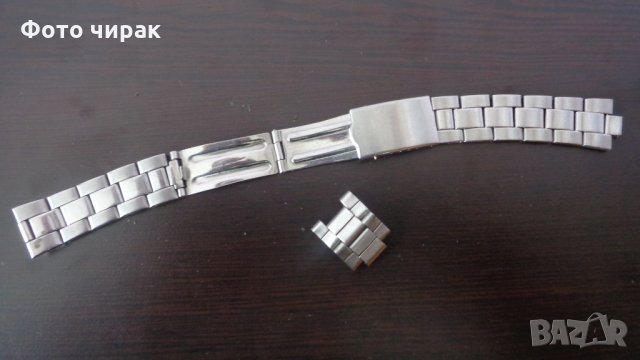 Верижка от неръждаема стомана - 18 мм, снимка 3 - Каишки за часовници - 32790358