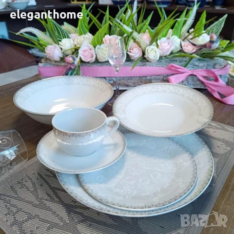 Сервиз за хранене от 19 части СЕДЕФЕН БЛЯСЪК И ОРНАМЕНТ, снимка 3 - Сервизи - 43862496