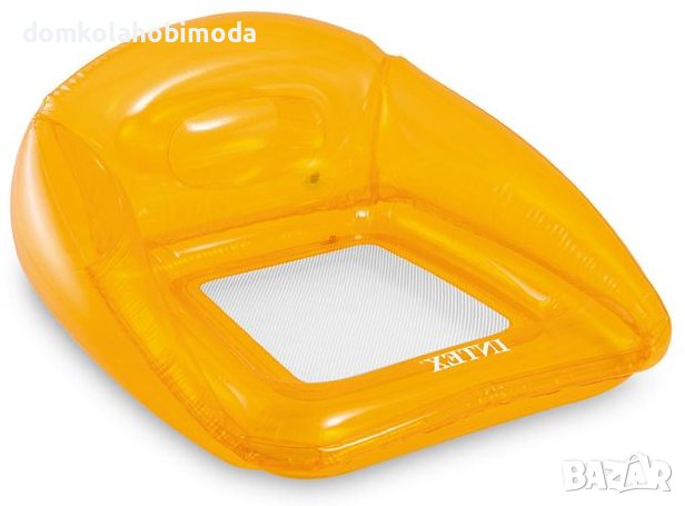 Надуваема седалка с облегалка с мрежесто дъно Intex.1,04х1,02м, снимка 5 - Надуваеми играчки - 40505503
