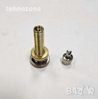 Вентил бронзов със закрепваща гайка за вътрешна гума, тип AV  SP06 35 мм, снимка 3 - Гуми и джанти - 52293593