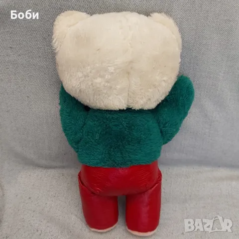 Стара Българска Рядка Соц Голяма Играчка Плюшено Мече 40см, снимка 3 - Колекции - 49892968