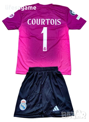 Детско - юношески вратарски футболен екип Реал Мадрид Куртоа Courtois