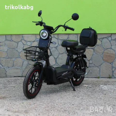 Електрически двуместен скутер – велосипед със 18″ гуми, 750W, 48V/20Ah