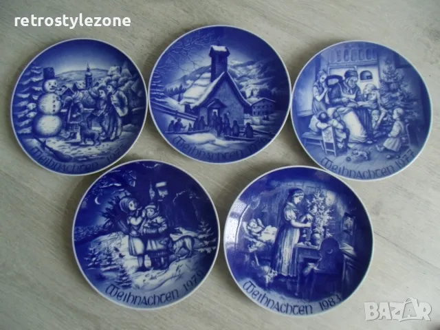 № 7912 стари порцеланови чинии / пана   - лот 5 броя, снимка 7 - Други ценни предмети - 49332132