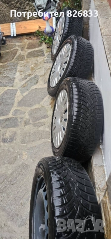 Железни джанти с капаци оригинални за vw touran 5*112 R16, снимка 6 - Гуми и джанти - 51983440