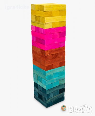 ХXL 50см. GIANT JENGA RAINBOW Огромна цветна дженга кула Топ качество НИСКА ЦЕНА, снимка 11 - Образователни игри - 38868052