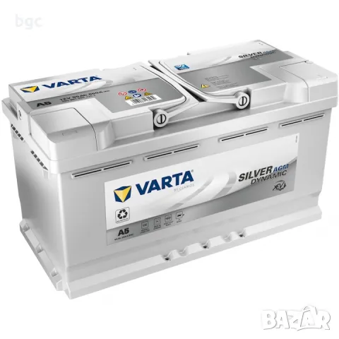 НОВ VARTA Silver AGM xEV A5 95Ah 850A 595901085 клема ⊕ отдясно - 24 мес гаранция