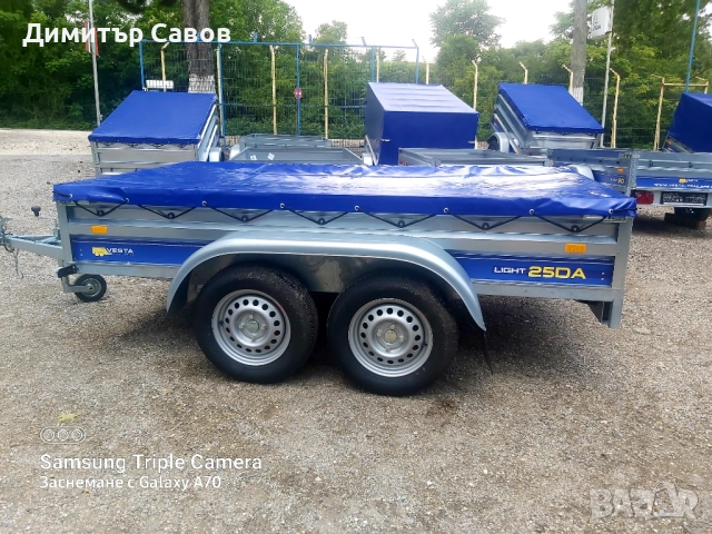 Туристическо ремарке VESTA LIGHT 25DA с плосък брезент, снимка 5 - Ремаркета - 52166177