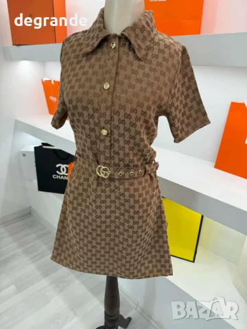 Дамска къса рокля Gucci /ВИДЕО НА МОДЕЛА/, снимка 2 - Рокли - 51128974