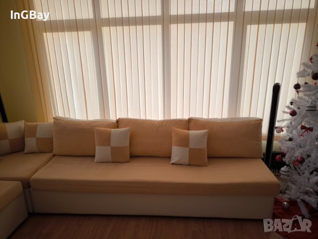 Кожен диван с място за съхранение, снимка 4 - Дивани и мека мебел - 43605244