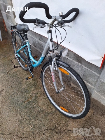 Велосипед RACER 28",алуминиева рамка,преден амортисьор,скорост 3×7,монтаж SHIMANO ACERA, снимка 3 - Велосипеди - 53600210