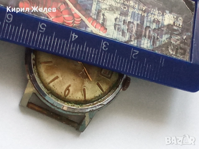 Механизъм с циферблат от стар ръчен часовник 51449, снимка 8 - Мъжки - 52272815