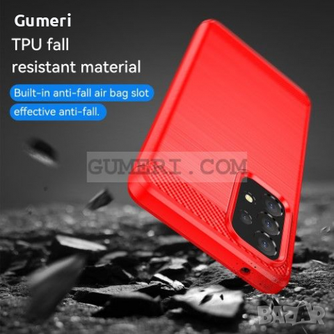 Samsung Galaxy A53 5G Противоударен Силиконов Гръб - Карбон, снимка 12 - Калъфи, кейсове - 36540732