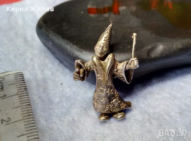 АРТ ПЕНДАНТ СРЕБЪРНА ФИГУРКА ЗВЕЗДОБРОЕЦ ВЪЛШЕБНИК СРЕБРО ВИСОКА ПРОБА АВТОРСКА РЪЧНА РАБОТА 49962, снимка 9 - Колиета, медальони, синджири - 50024351