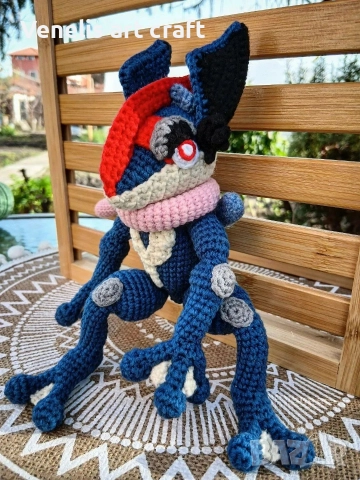 Покемон Аш- Гренинджа / плетена играчка Pokemon Ash-Greninja 