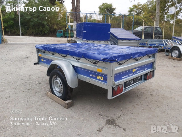 Туристическо, самосвално ремарке VESTA LIGHT 20 с плосък брезент, снимка 6 - Ремаркета - 51976423
