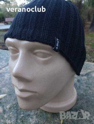 Черна плетена шапка без подгъв, снимка 2 - Шапки - 42958308