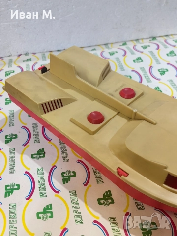 Стара съветска играчка с батерия Катер , снимка 8 - Антикварни и старинни предмети - 52321009