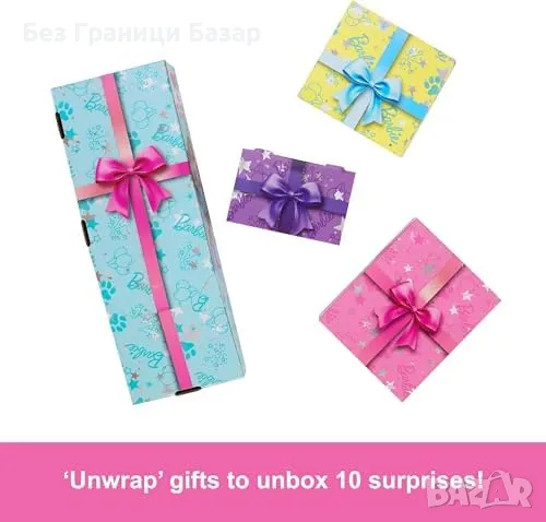 Нова играчка Barbie кукла с торта и животинче – Party Stars сет с изненади, снимка 3 - Кукли - 49876860