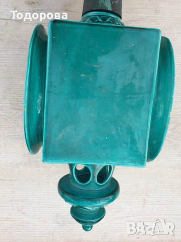 Голям порцеланов външен фенер за стена, снимка 6 - Антикварни и старинни предмети - 42958588