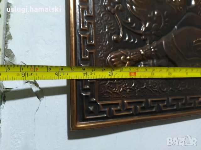 Старо руско медно пано/картина, снимка 4 - Антикварни и старинни предмети - 52694282