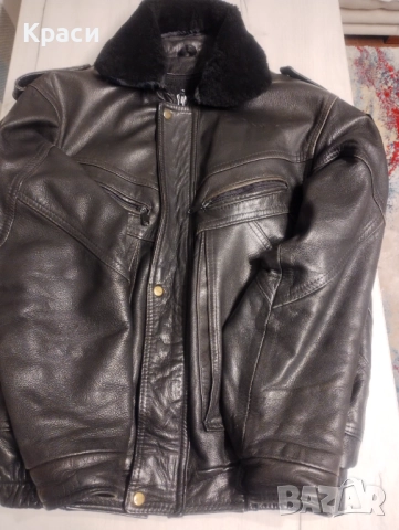 Мъжко кожено яке, снимка 2 - Якета - 52393704