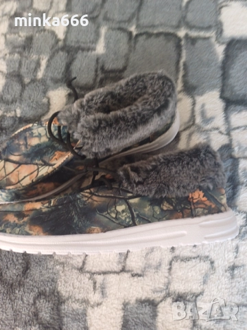 Дамски мокасини с пух., снимка 3 - Дамски ежедневни обувки - 52913853