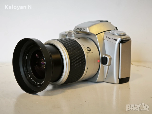 Обектив Minolta AF 28-100mm f/3.5-5.6 (D) и тяло Minolta Dynax 40, снимка 4 - Фотоапарати - 53411077