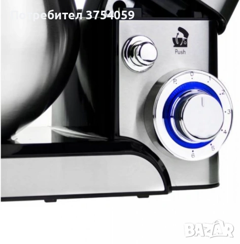 Планетарен миксер Voltz V51115F – мощност 1600W и 5L купа от инокс за перфектно тесто и кремове, снимка 3 - Миксери - 53153679