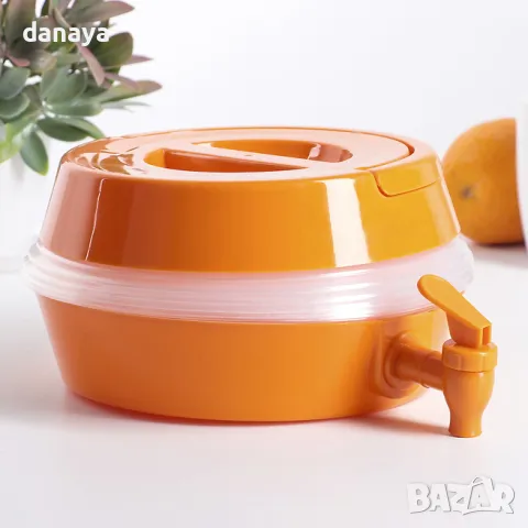 1709 Преносим сгъваем диспенсър за вода сгъваема туба с кранче, снимка 6 - Аксесоари за кухня - 49760464