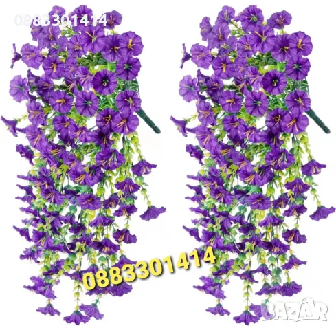 Соларно осветление Петунии висящи LED лампи , снимка 2 - Лед осветление - 49476469